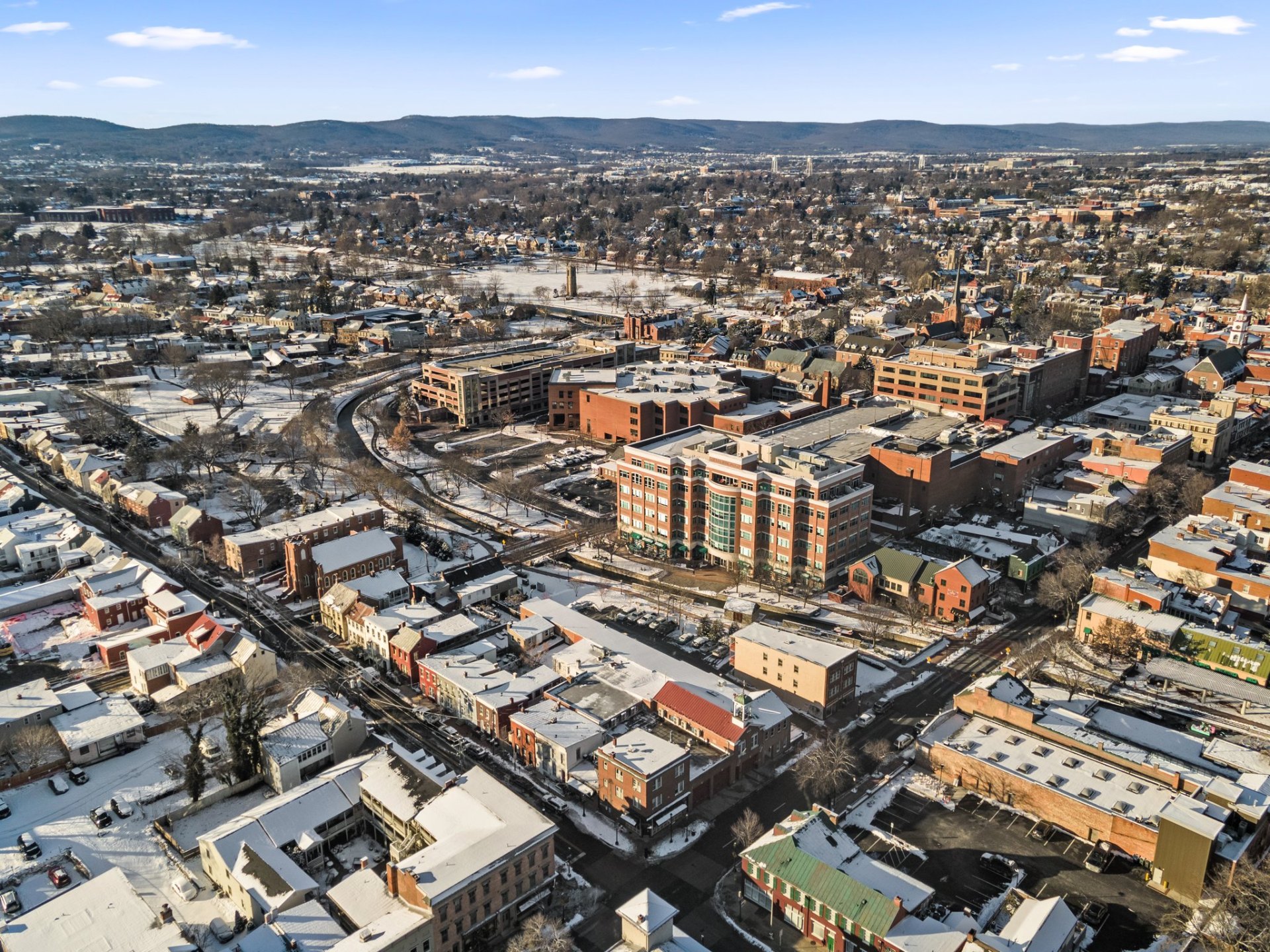 Aerial City – Winter Photography