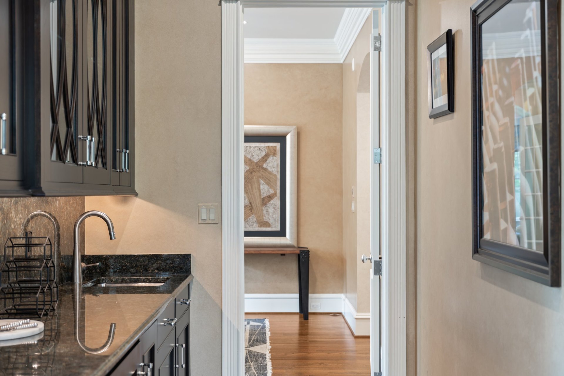 Kitchen – Dark Cabinet Interior